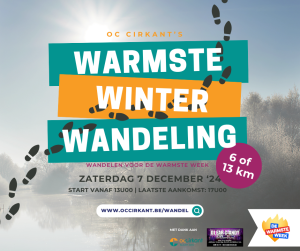 Warmste winterwandeling (Facebookbericht)